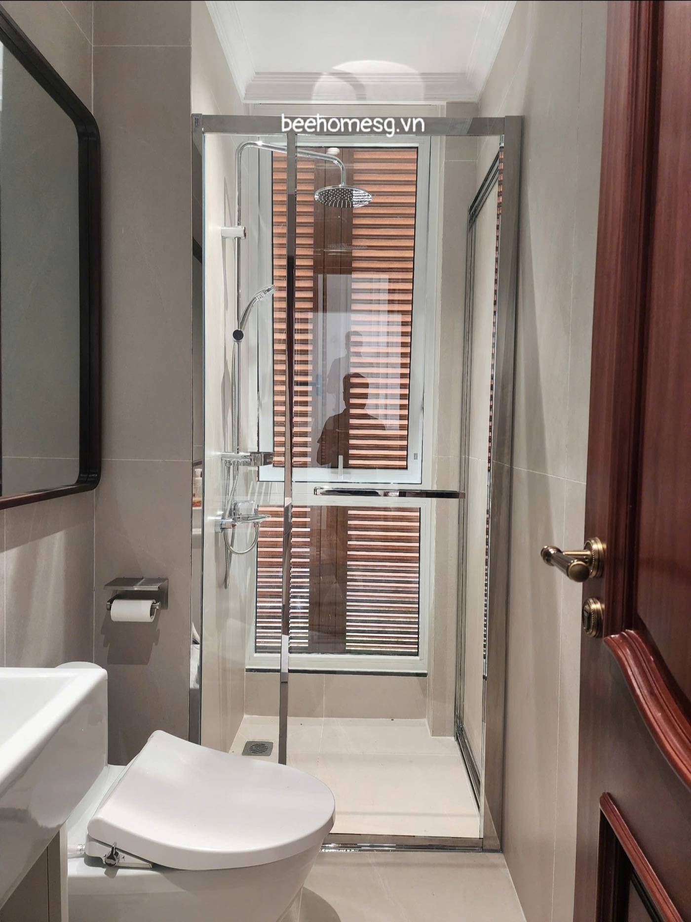 Cabin tắm kính cửa lùa 90 độ