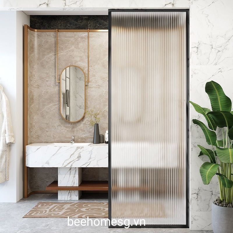 Vách kính cố định phòng tắm