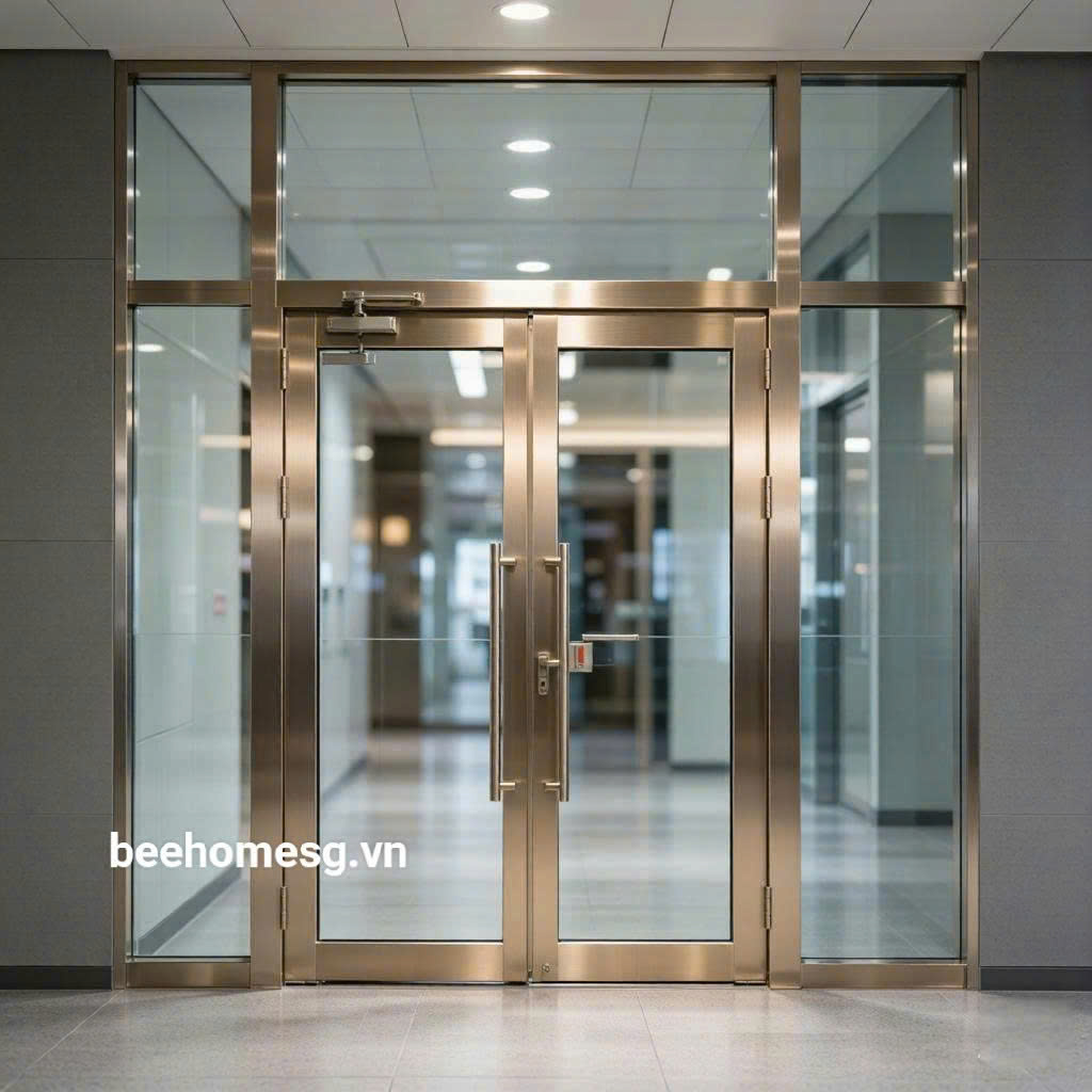 Phụ kiện bản lề sàn inox 304