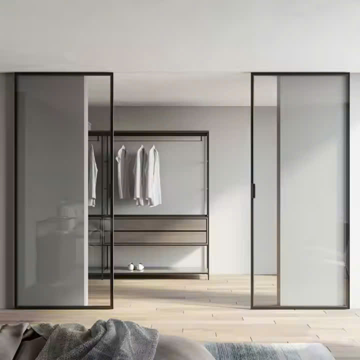 Cửa lùa slim 2 cánh lùa sang 2 bên BeeHome