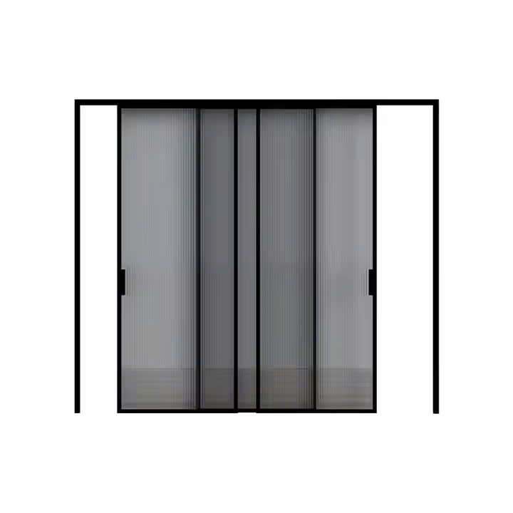 Cửa lùa slim 3 cánh kính xám khói BeeHome