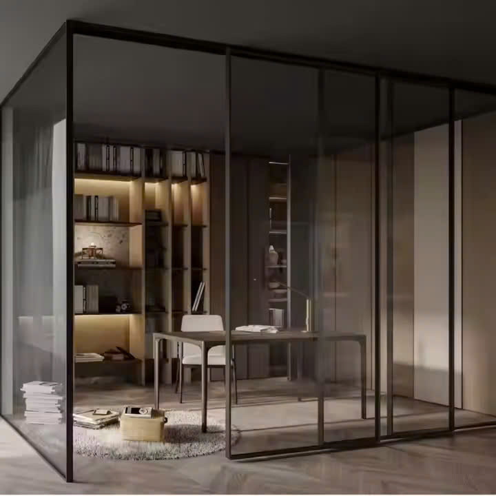 Cửa lùa slim đối đầu 90 độ BeeHome