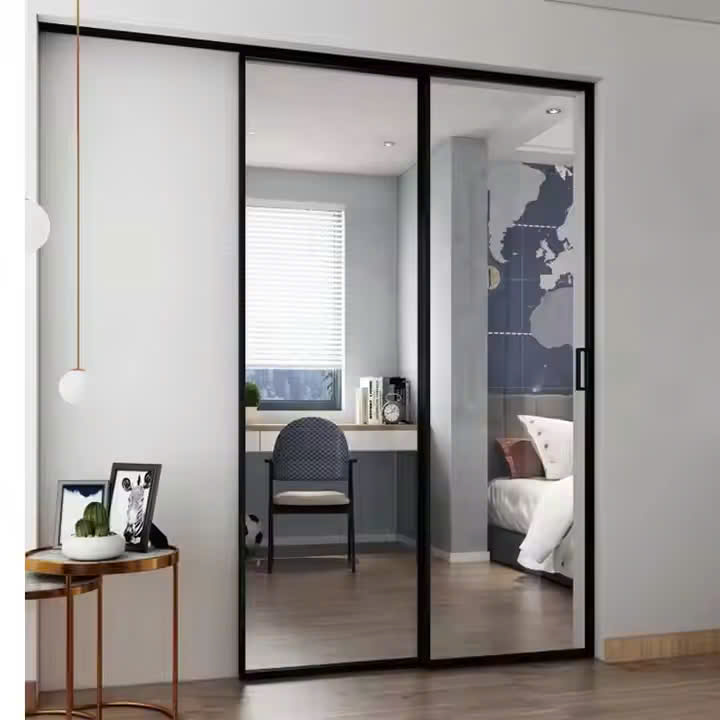 Cửa slim 2 cánh âm tường BeeHome