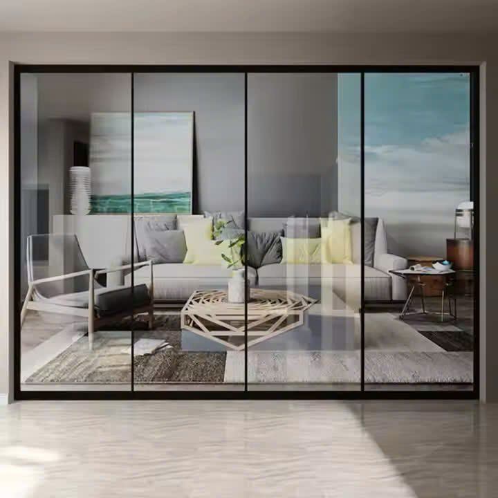 Cửa slim 4 cánh trượt BeeHome