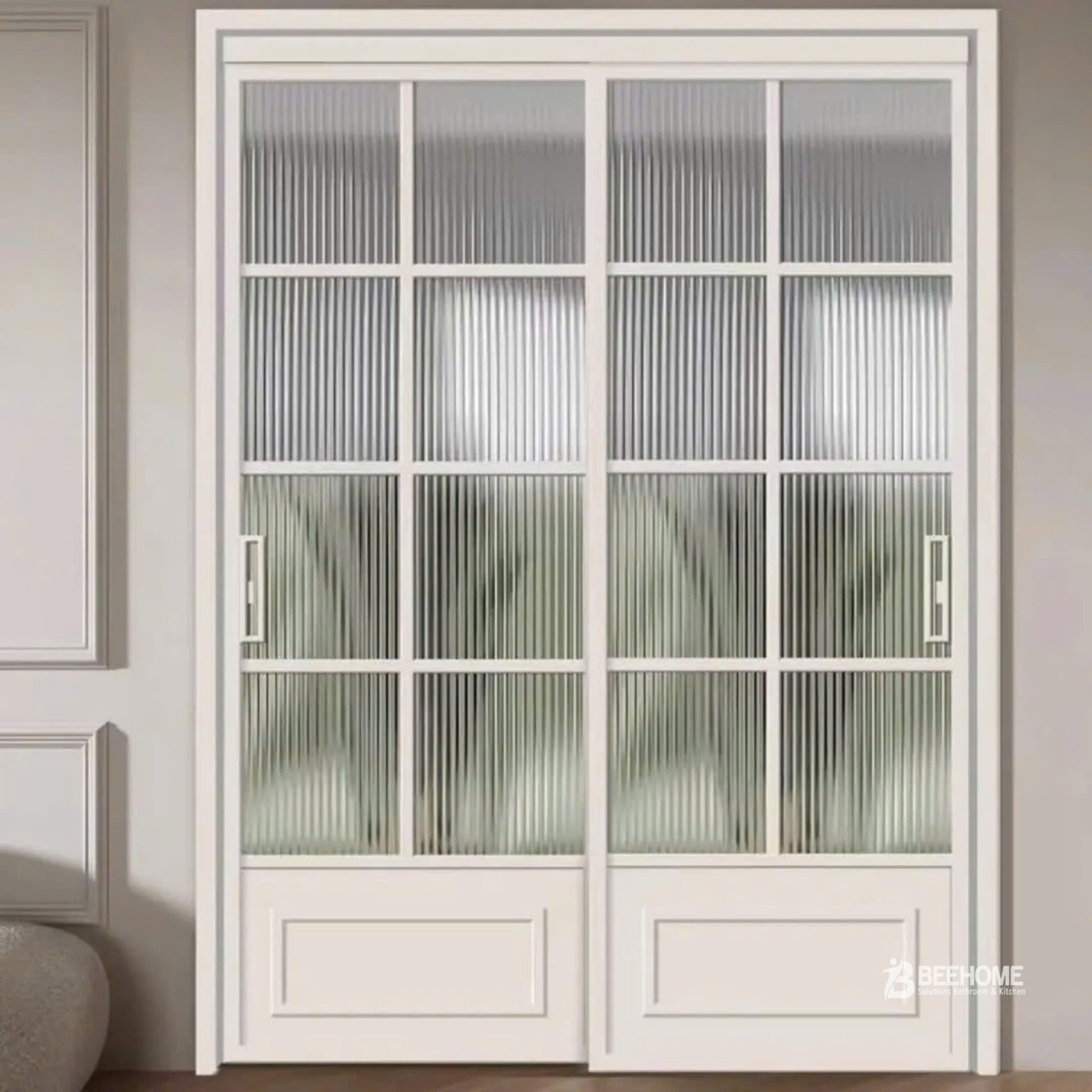 Cửa slim màu trắng BeeHome